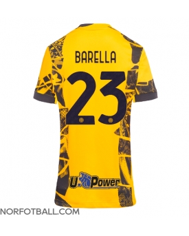 Billige Fotballdrakt Inter Milan Nicolo Barella #23 Replika Tredjedrakt Dame 2024-25 Kortermet